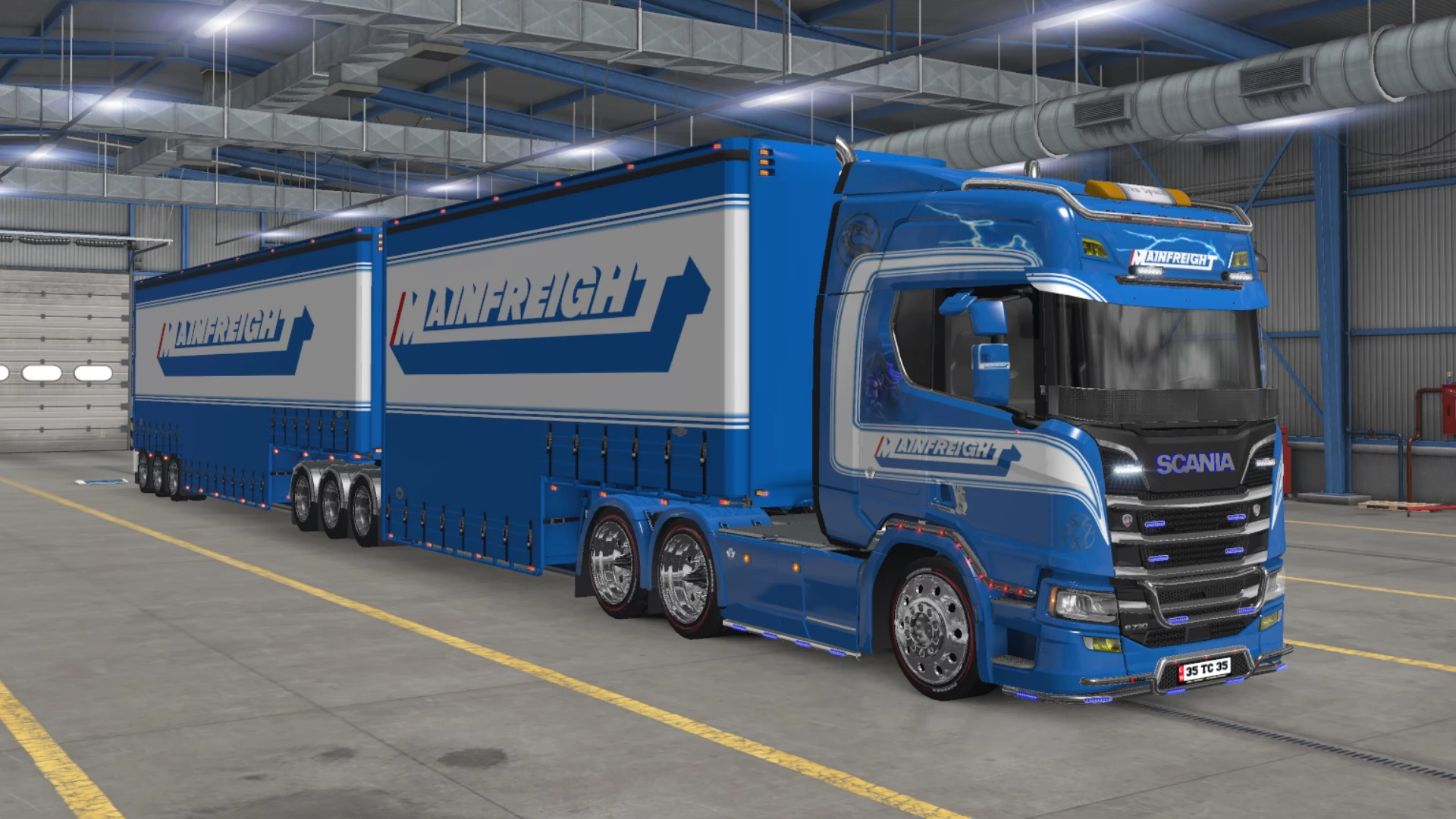 Mortal Kombat - Mainfreight skin for Scania R 2016 001 - ATS