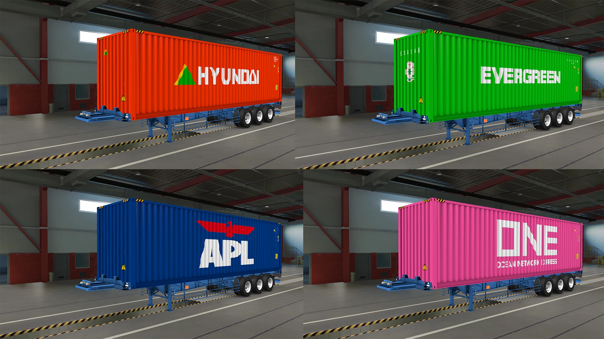Real Container Trailer Mod Ets2 1 35 To 1 38 2 0 Ets 2