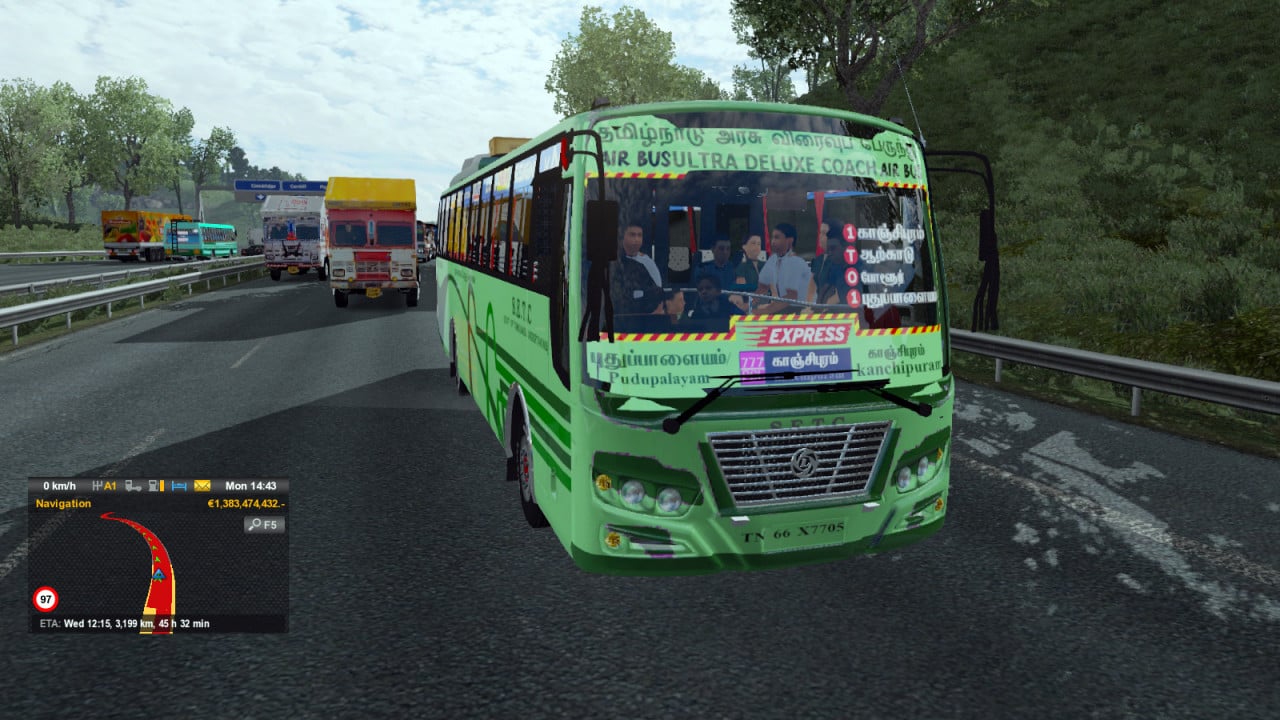 TN-Express Bus Mod Skin ETS2