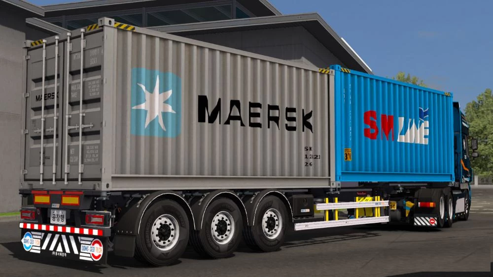 Korean container trailer V1.0 - ETS 2