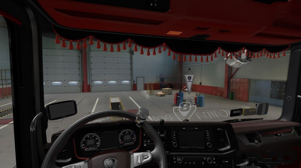 Scania Red Interior