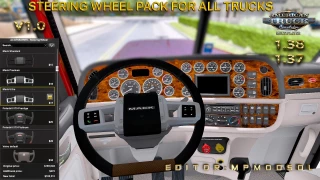 Steering Wheel Pack For All Trucks For ATS Multiplayer 1.37 And 1.38 v1.0 thumbnail 2