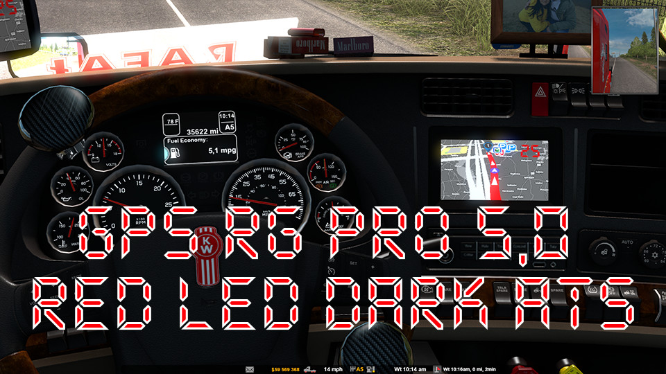 GPS RG PRO 5,0 RED LED DARK ATS