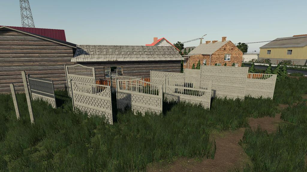 Concrete Fences Pack Prefab