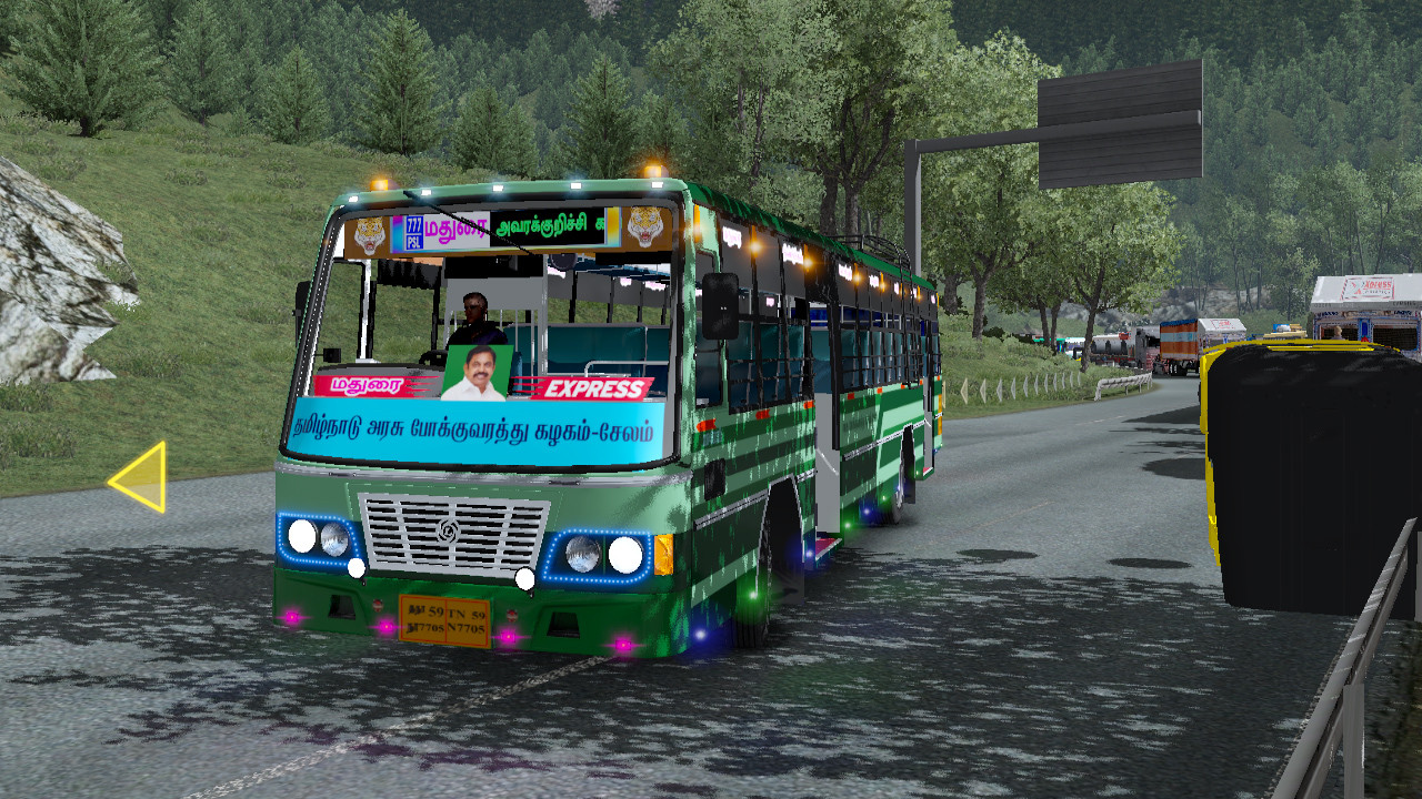 TN-Express Bus Mod ETS2(with Route Board)  