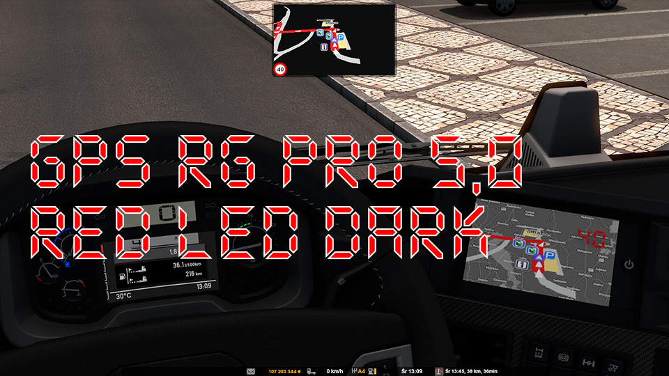 GPS RG PRO 5,0 RED LED DARK