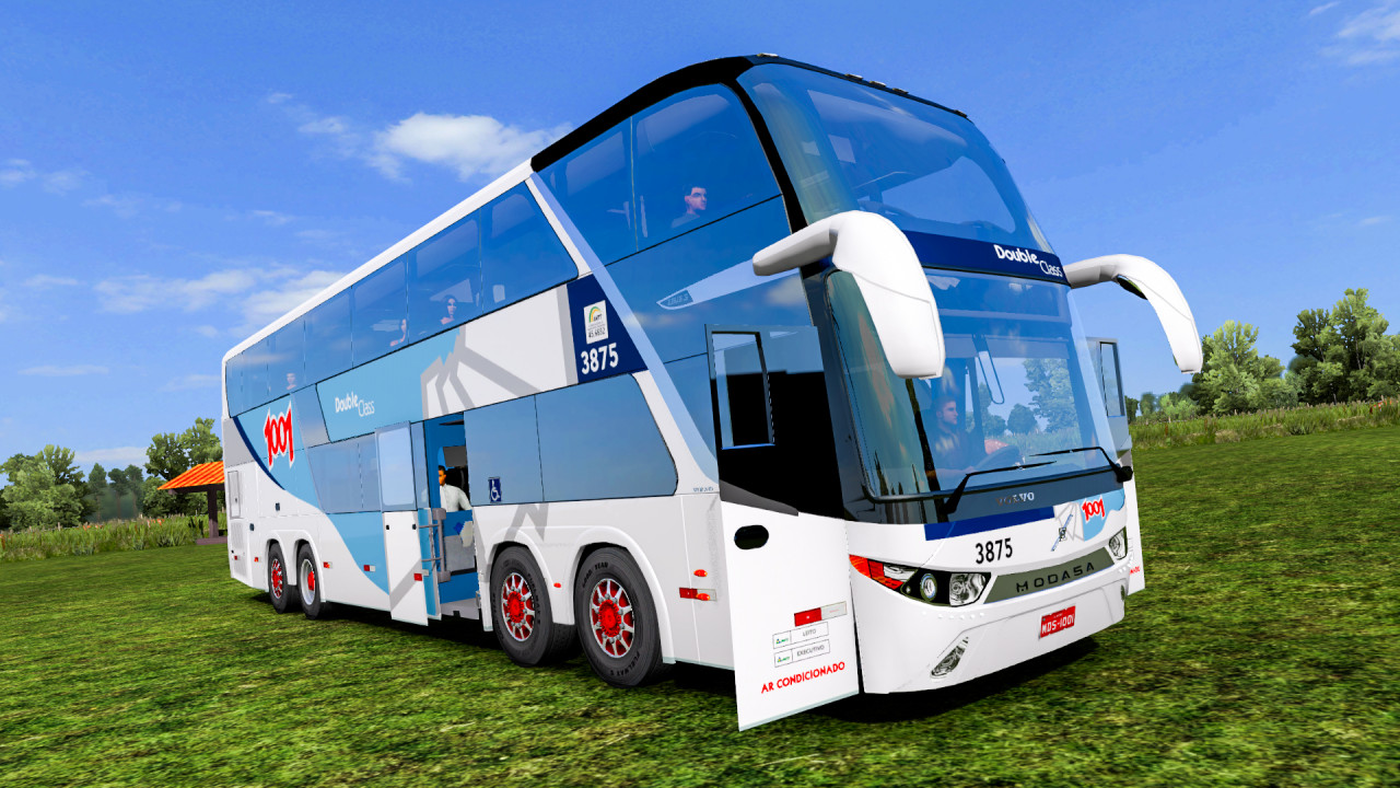 Modasa Zeus 3 8×2 Volvo Bus Mod - ETS2 1.38