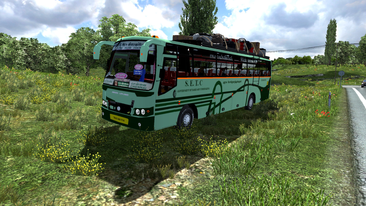 Indian Ashok Leyland SETC Ultra Deluxe Bus Mod by BIJU MON 1.37, 1.38