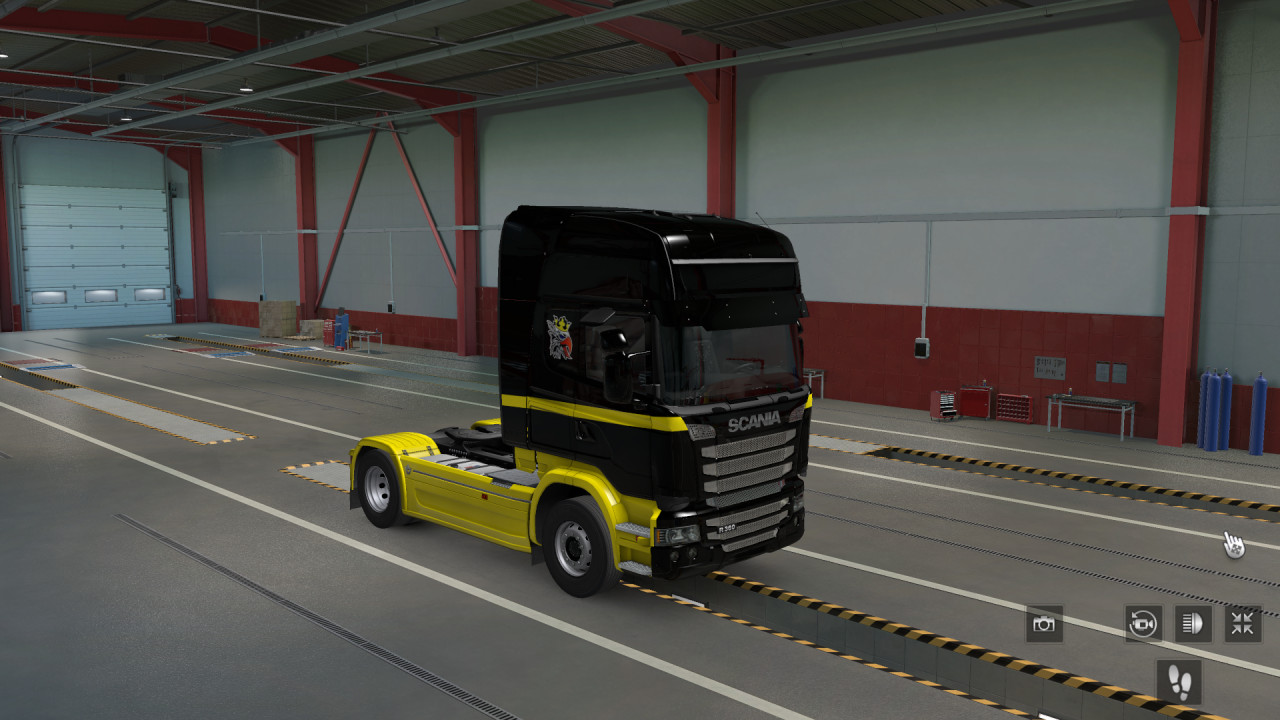 Scania Topline Schwarz Gelb