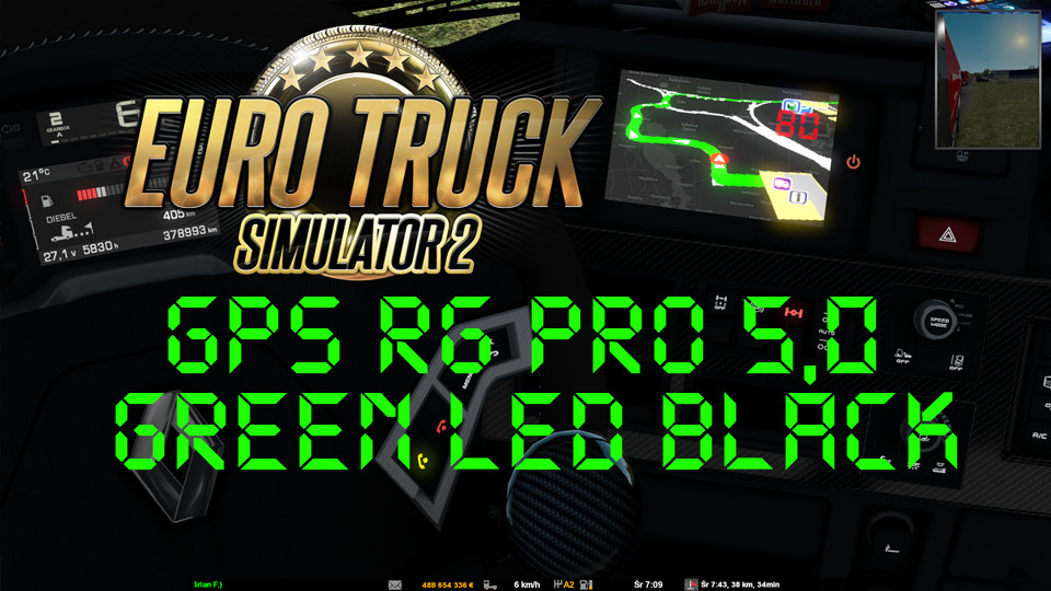 GPS RG  PRO 5,0 GREEN LED BLACK