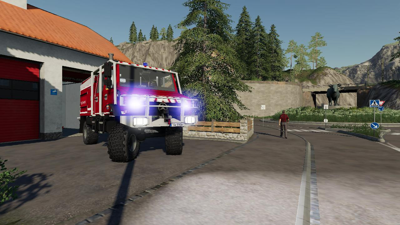 Mercedes Benz Unimog Straz Polskie Malowanie