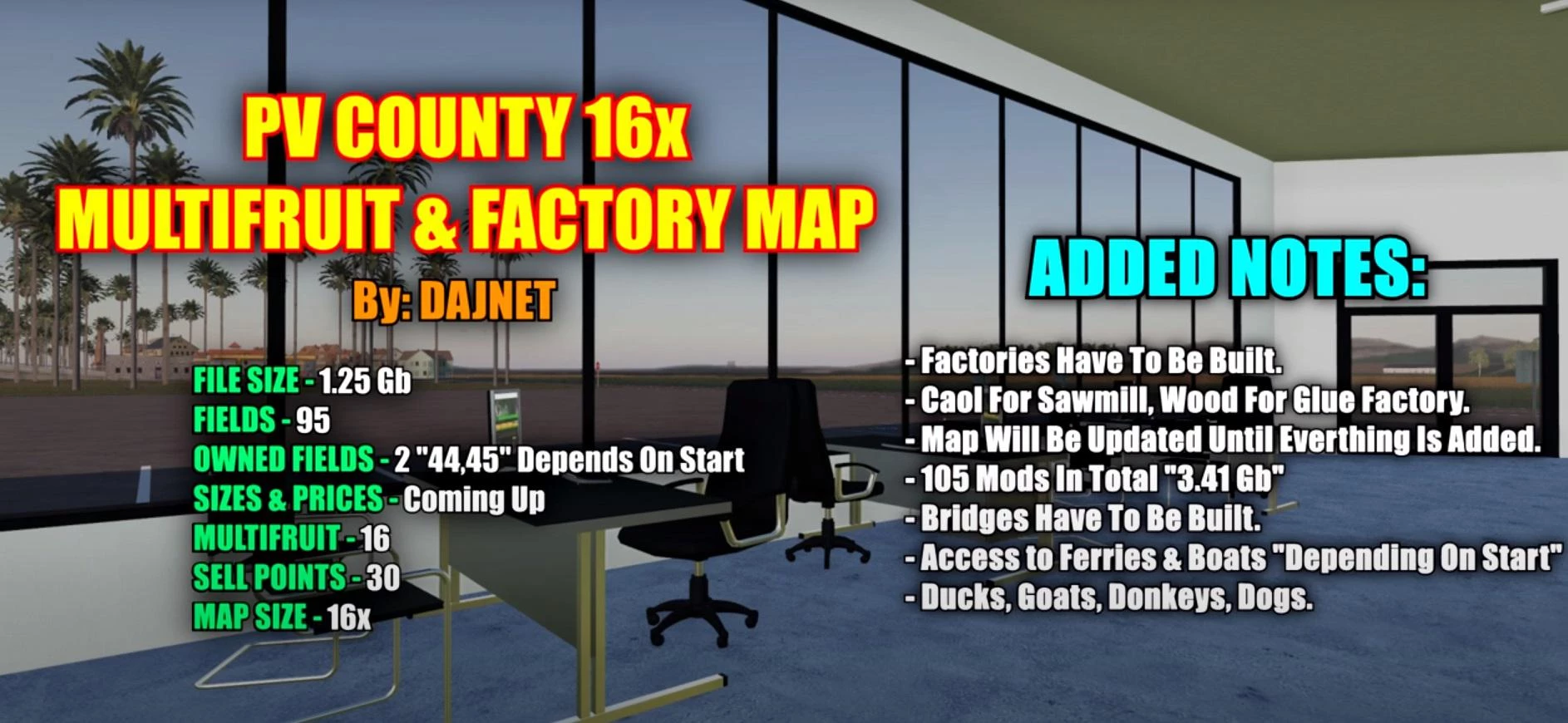 Pv County Map Fs19 Pleasant Valley County 16X V 1.1.2.0 - Fs 19