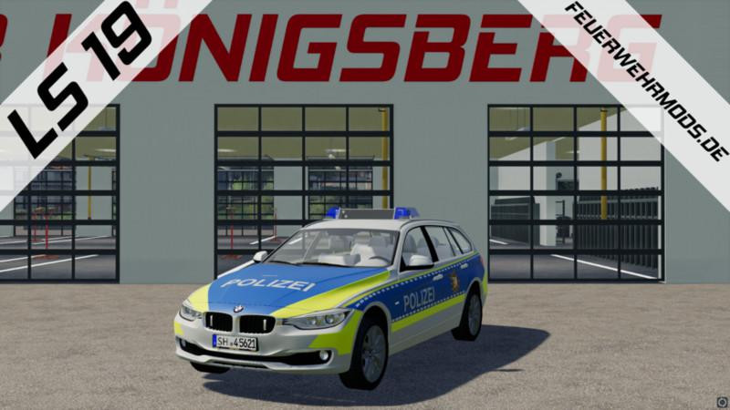 Police Bmw 318 d of the Police Schleswig Holstein