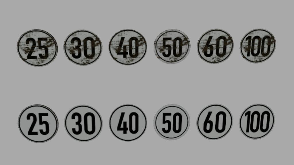 Sheet Metal Sign With Speed Sticker (Prefab)