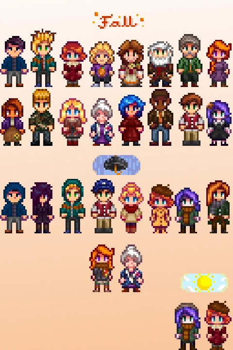 Seasonal Outfits - Slightly Cuter Aesthetic at Stardew Valley Nexus - Mods  and community