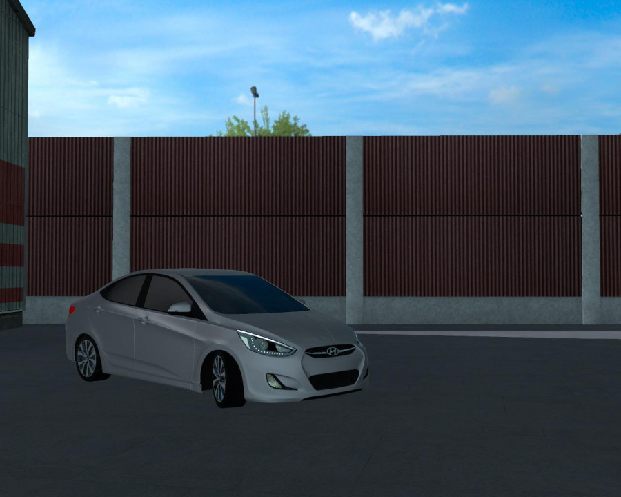 Hyundai Accent Blue 2010