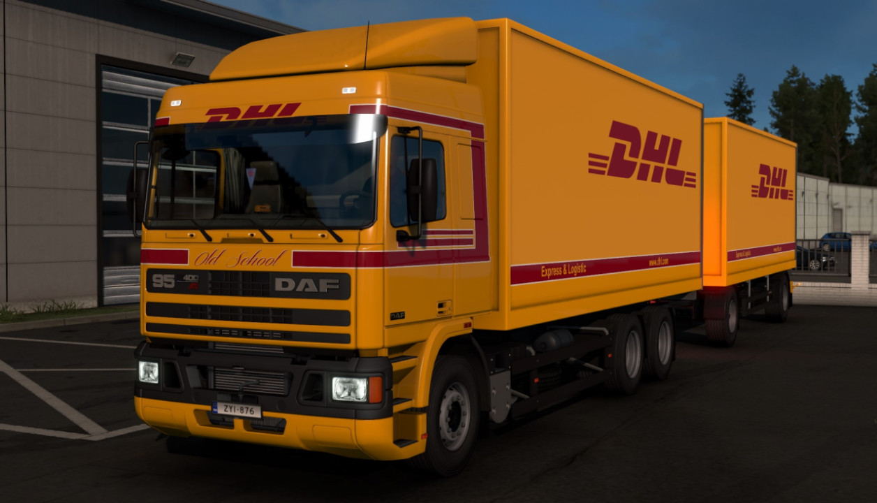 DHL skin for DAF 95 by XBS by kRipt [ REWORKED ]