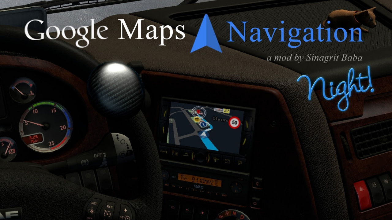 Google Maps Navigation Night Version