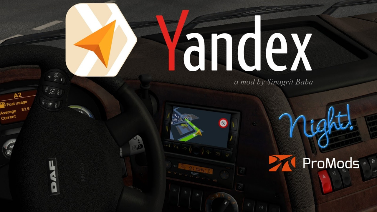 Yandex Navigator Night Version for ProMods