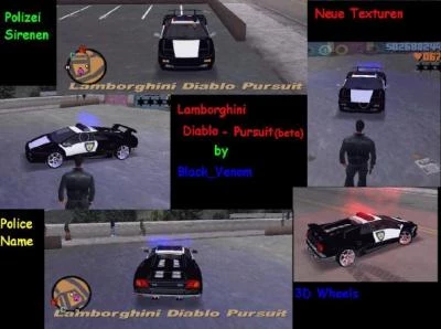 Lamborghini Diablo Pursuit - GTA: Vice City