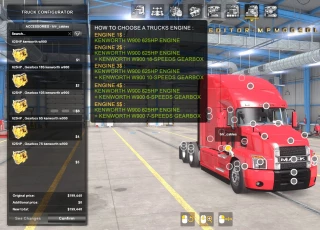 Kenworth W900 625HP Engine And Gearbox For All Trucks Mod For ATS Multiplayer v1.2 thumbnail 4