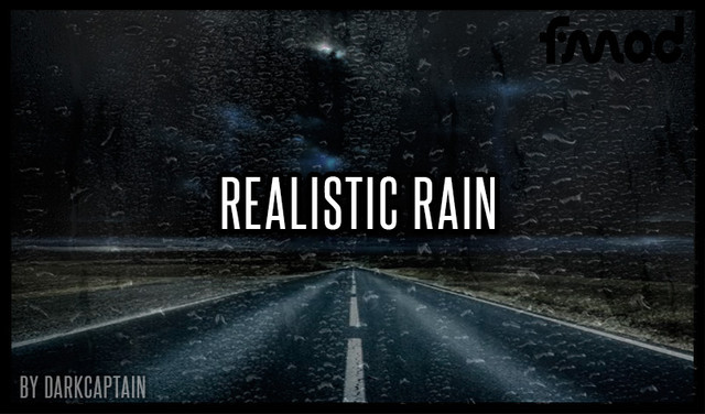 Realistic Rain v 3.7.2 ETS2 1.39