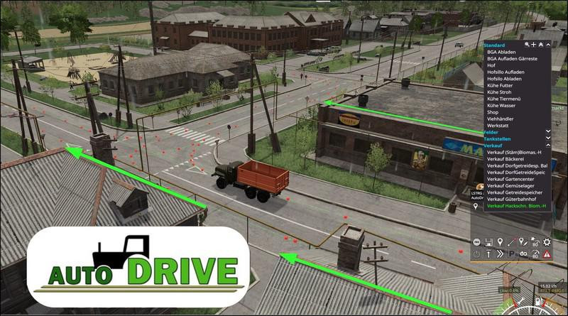 AutoDrive courses for the Sosnovka Map