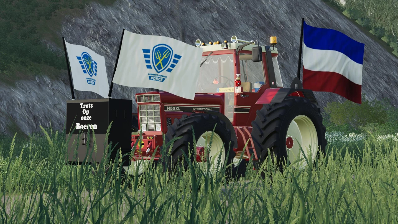 Boeren Protest vlaggen