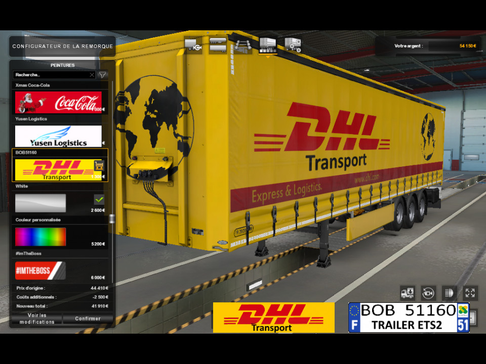 ETS2 Skin DHL by BOB51160