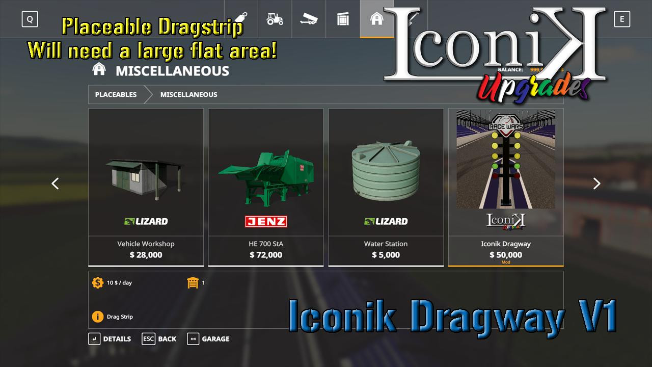 Iconik Dragway v 1.0 - FS 19