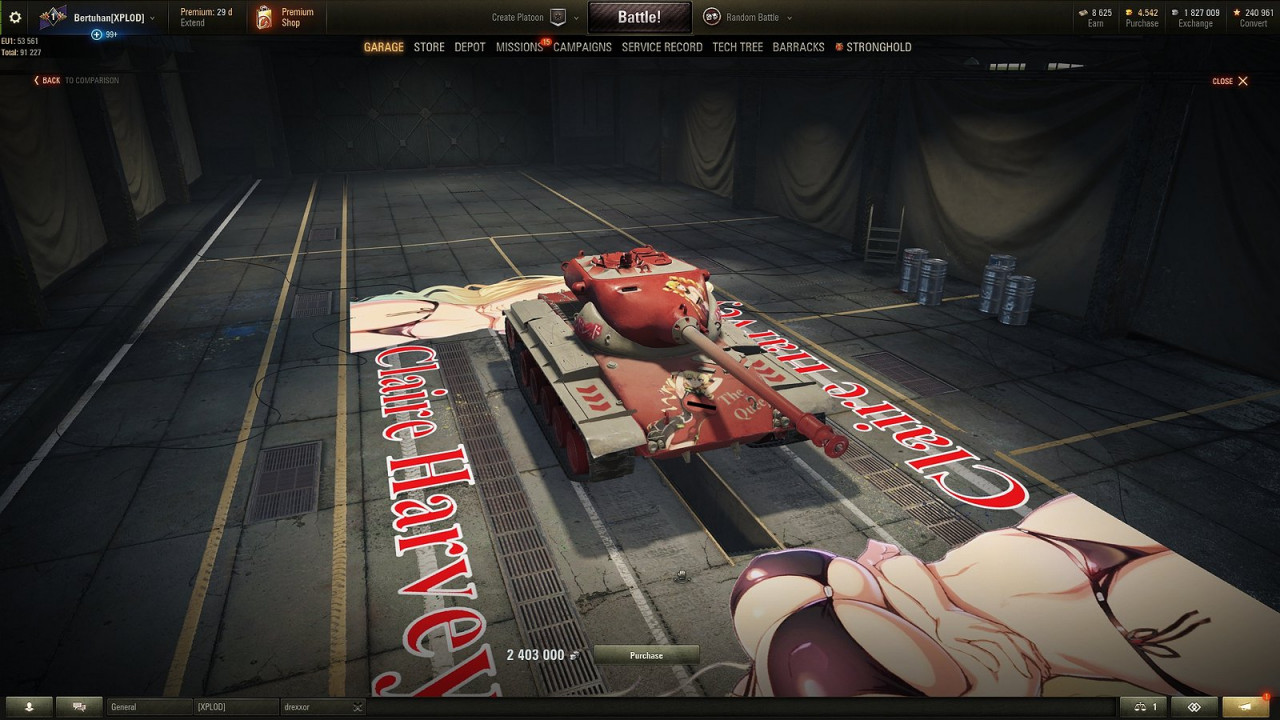 Bertuhan's T69 Anime Skin - Claire Harvey - Hundred - CENSORED