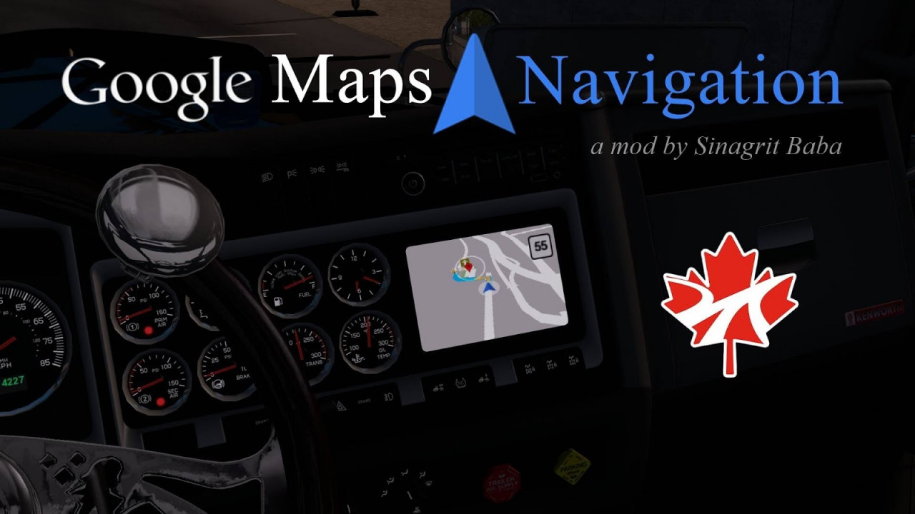Google Maps Navigation for ProMods Canada