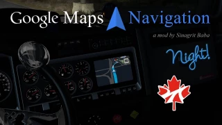 Google Maps Navigation Night Version for ProMods Canada v1.0 thumbnail 2