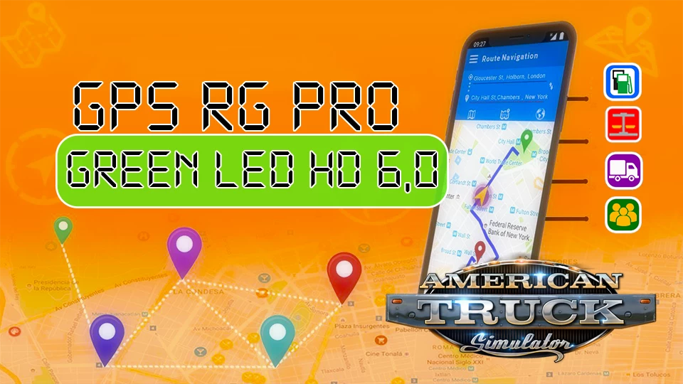 GPS RG PRO GREEN LED HD 6,0
