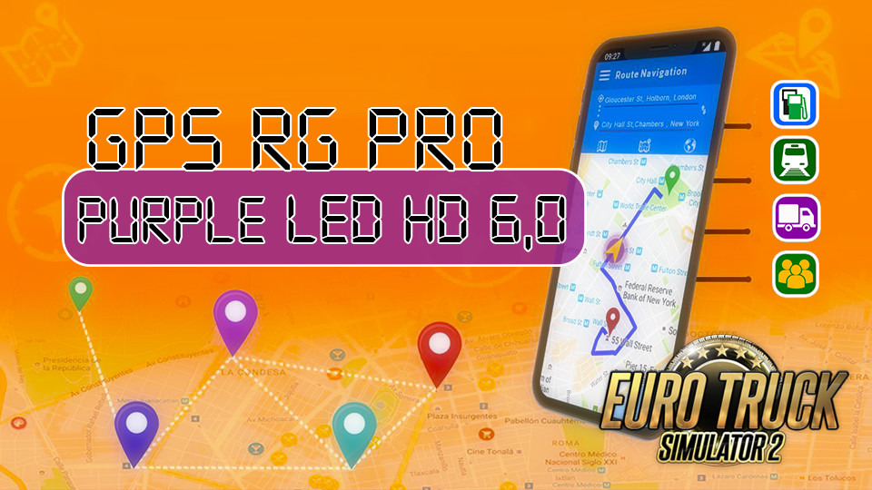 GPS RG PRO PURPLE LED HD 6,0