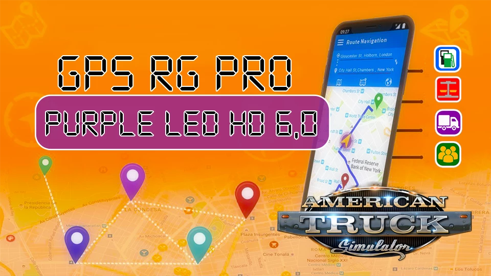 GPS RG PRO PURPLE LED HD 6,0