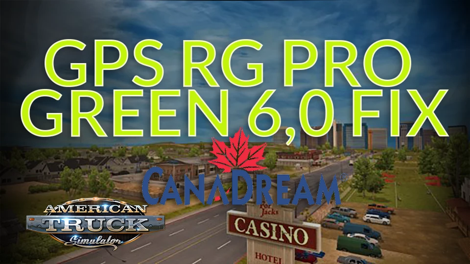 GPS RG PRO GREEN FIX CanaDream 6,0