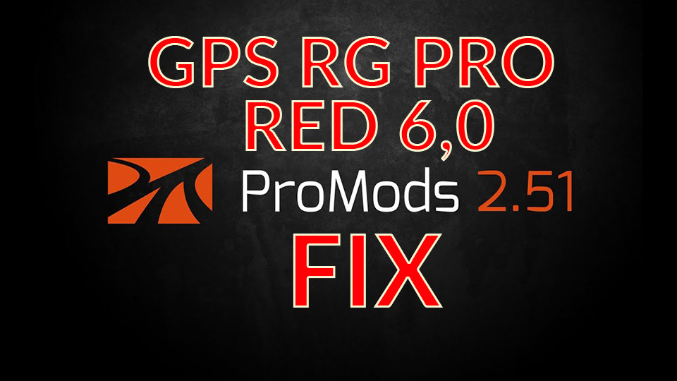GPS RG PRO RED Promods FIX