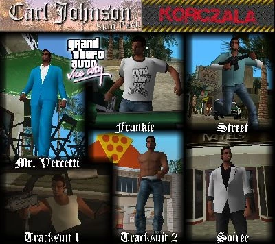 Carl Johnson Skin Pack - GTA: Vice City