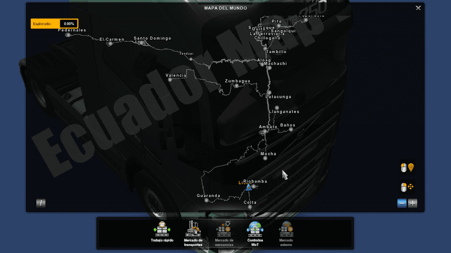 ECUADOR MAP STANDALONE ETS2