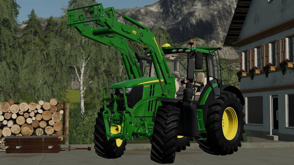 John Deere 6R Series with 643R front loader
