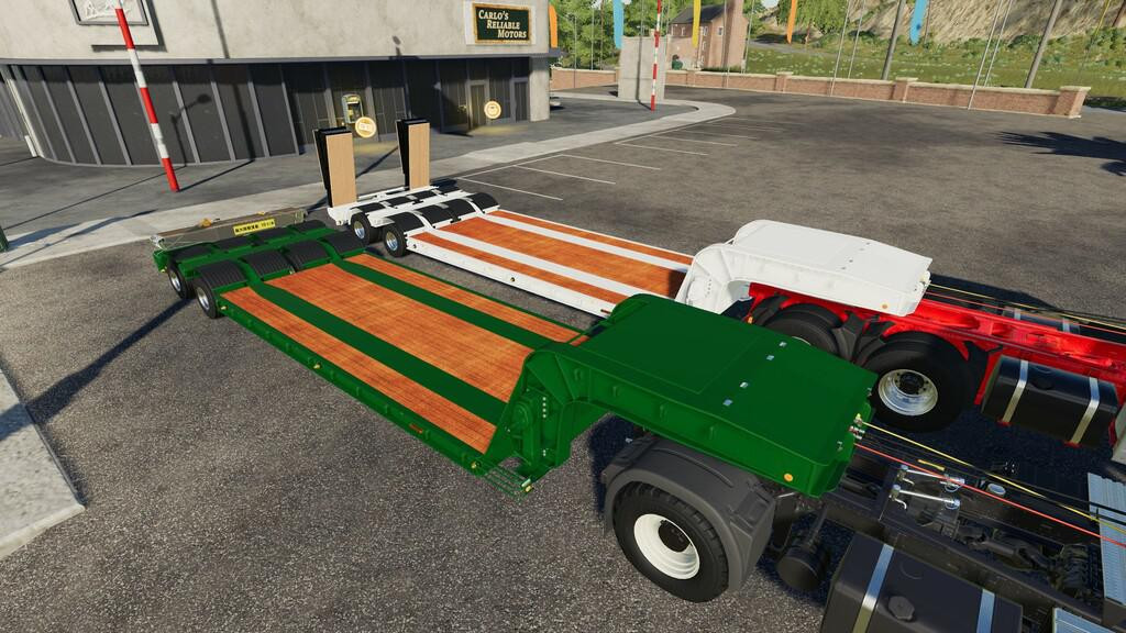 Lowloader With 16 Wheels