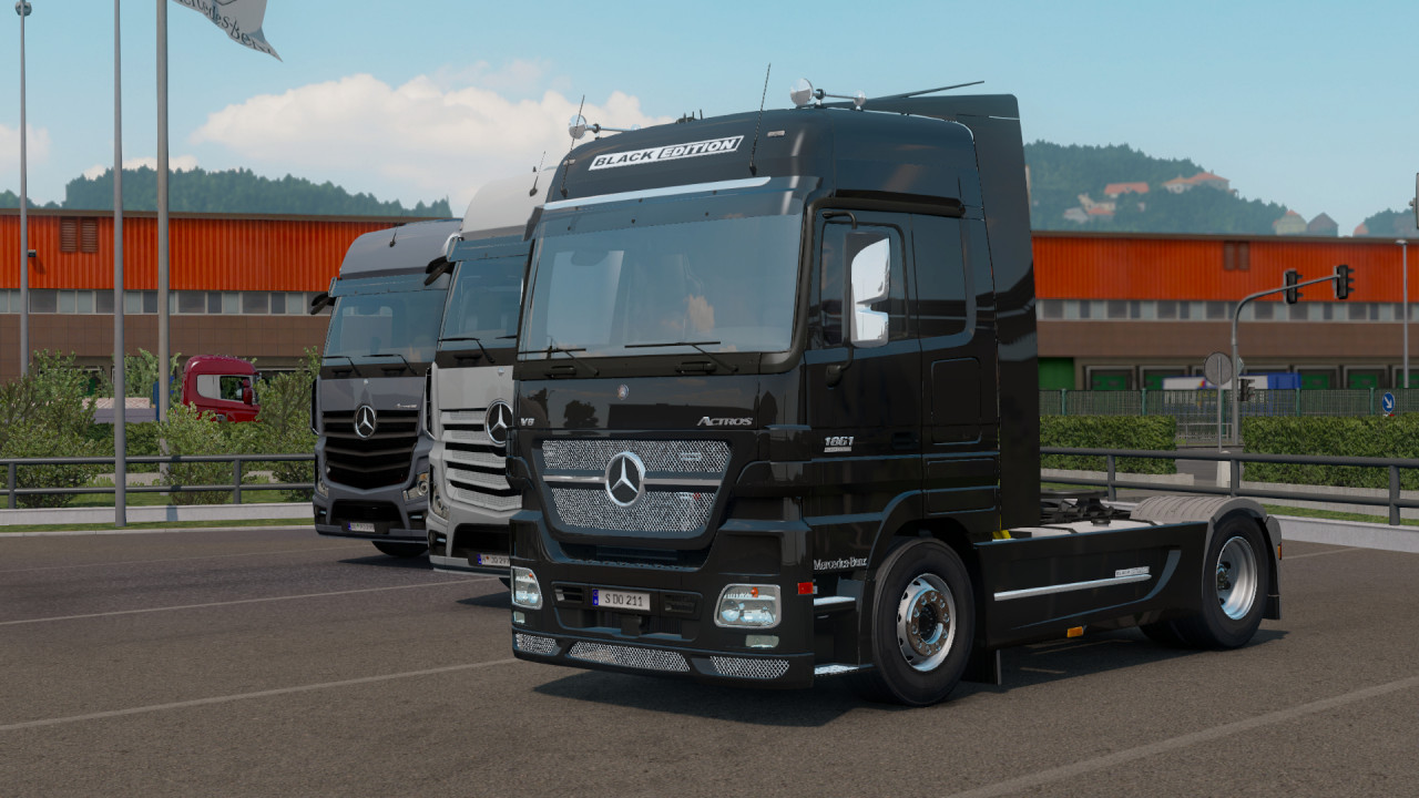 Mercedes-Benz Actros MP2 Black Edition by Dotec v1.1 Fixed 1.39