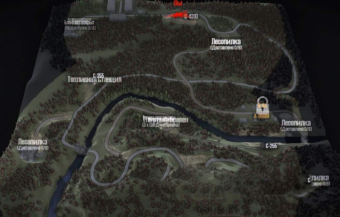 Village by the River Map