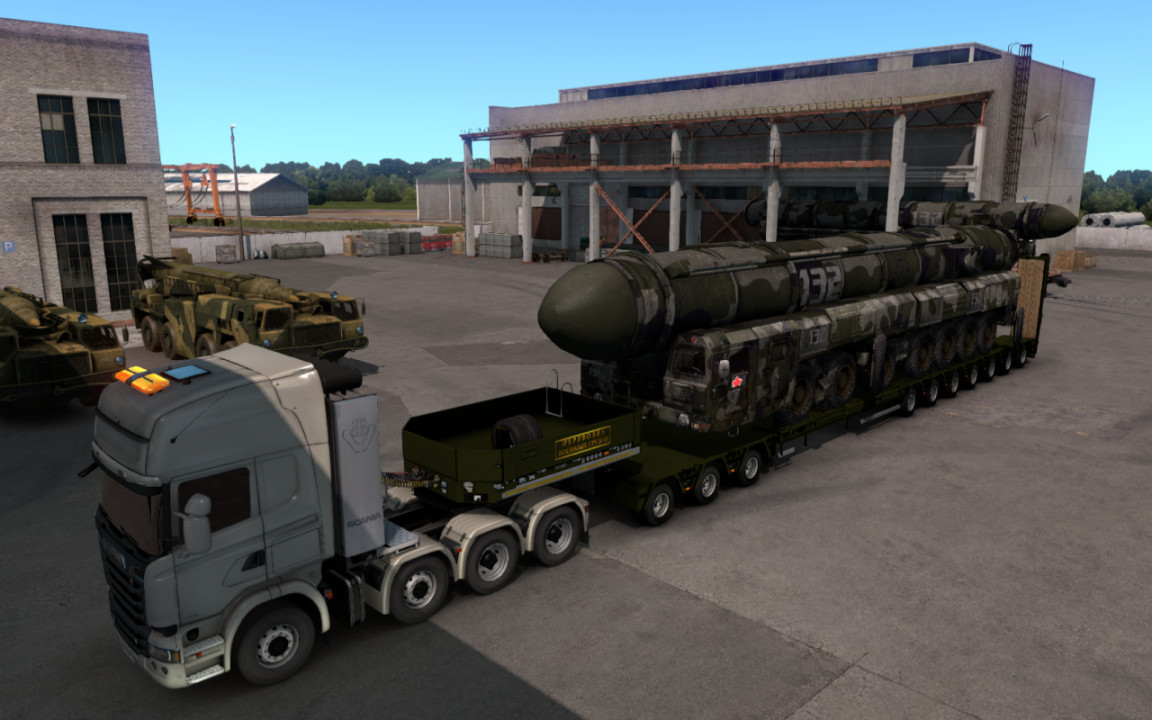 Mod "Military oversized cargo" v 1.0 for DLC "Beyond the Baltic Sea"