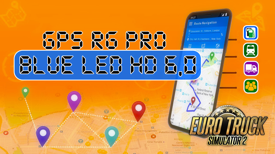 GPS RG PRO BLUE LED HD