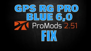 GPS RG PRO BLUE Promods FIX 6,0