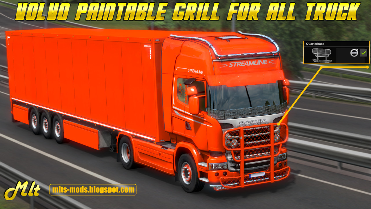 VOLVO Paintable grill for All Truck by MLT