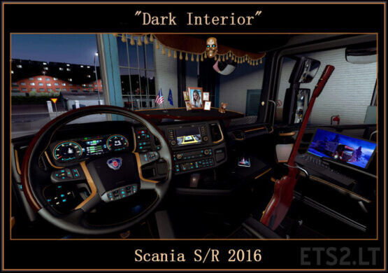 Dark Interior for Scania S/R 2016 0.9