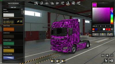 Paintable Digital Cammo Skin Scania S-R New Genaration